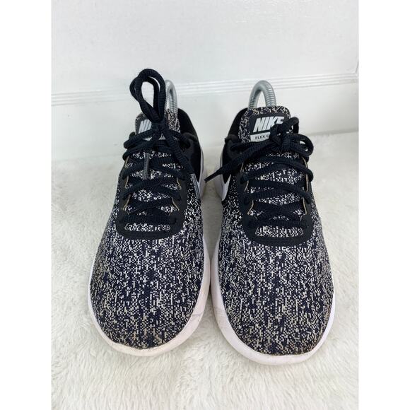 Nike Flex Contact Women’s Size 6.5 Black White Oreo Workout Shoes 908995-002 - Picture 2 of 10